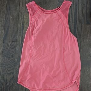 Pink Lululemon Mesh Tank Top